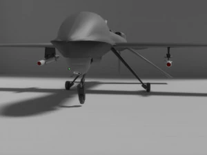 drone militar 3D Model