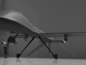 drone militar Model 3D