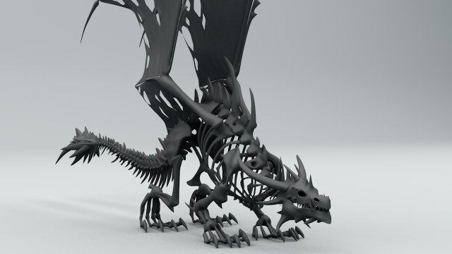 sindragosa 3D Model .c4d .max .obj .3ds .fbx .stl .blend 