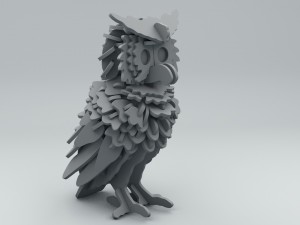 owl 3D मॉडल