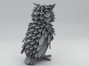 owl 3D मॉडल