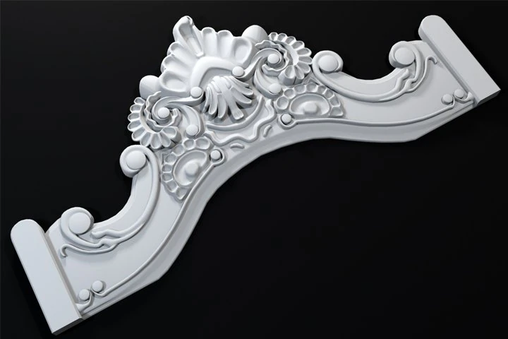 stucco molding 3D Model .c4d .max .obj .3ds .fbx .stl .blend 