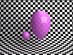 balloon with material imitating transparency 3D 모델
