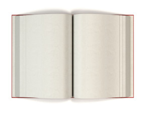 open book with red cover Modelo 3D
