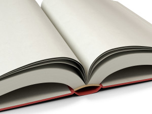 open book with red cover Modelo 3D