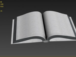 open book with red cover Modelo 3D