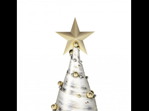 set of new years decorative elements in a simple minimalistic style 3D Model
