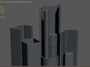metal profiles pipes and corners 3D 모델