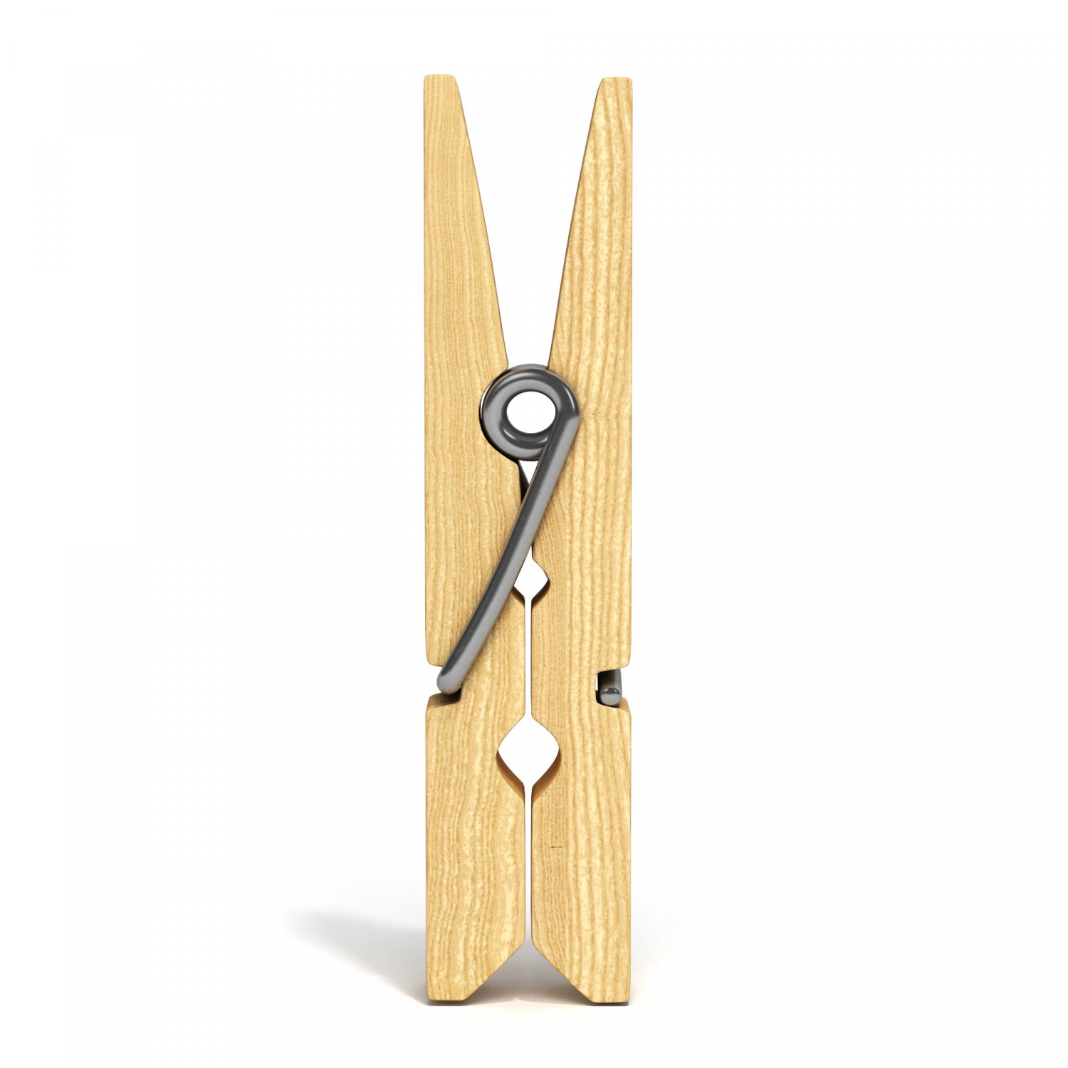 wooden clothespin 3D Model .c4d .max .obj .3ds .fbx .stl .blend