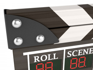 film clapperboard 3D 모델