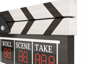 film clapperboard 3D Model