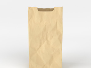 paper shopping food bag Modelo 3D