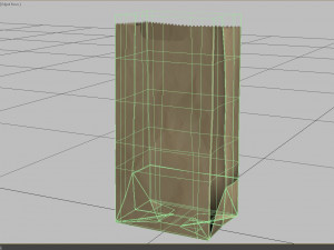 paper shopping food bag Modelo 3D