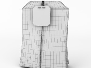 detailed model of paper tea bag 3D Model