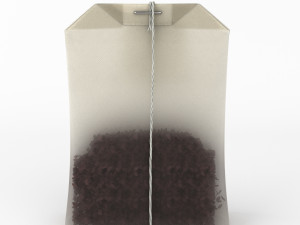 detailed model of paper tea bag 3D Model