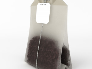 detailed model of paper tea bag 3D Model
