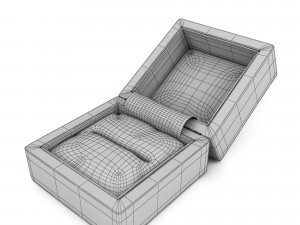 decorative wooden box for jewelry Model 3D