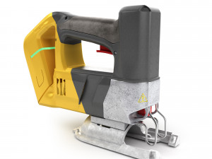 set of modern portable power tools drill grinder and jigsaw 3D मॉडल