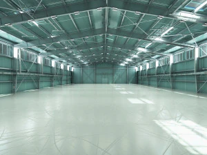 Grande hangar industrial Modelo 3D