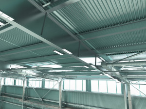 Large industrial hangar Modelo 3D