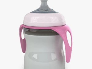 conjunto de chupetas com mamadeira Modelo 3D