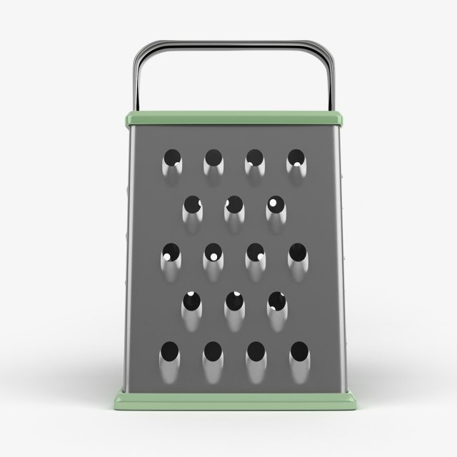 metal grater 3D 模型 .c4d .max .obj .3ds .fbx .stl .blend