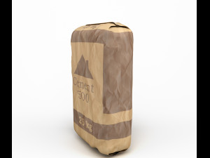 cement bag 3D Модель