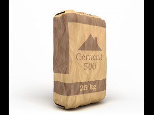 cement bag 3D Модель