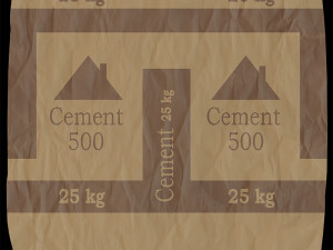cement bag 3D Модель