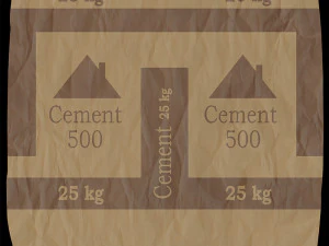 saco de cimento Modelo 3D