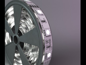 led tape in a plastic case Modelo 3D