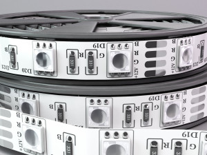 led tape in a plastic case Modelo 3D