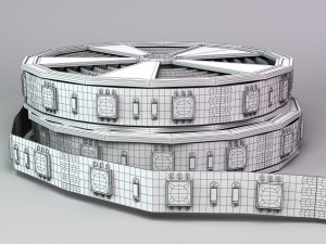 led tape in a plastic case Modelo 3D