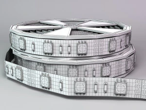 led tape in a plastic case 3D Model