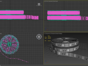 led tape in a plastic case Modelo 3D