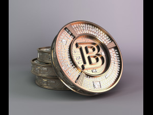 bitcoin concept 3D मॉडल