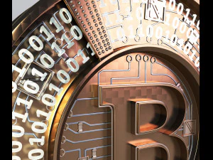 bitcoin concept 3D Model