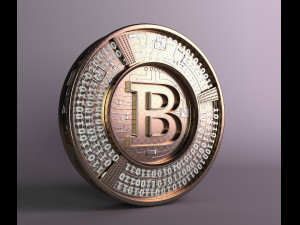 bitcoin concept 3D मॉडल