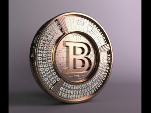 bitcoin concept 3D Model