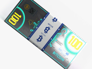 bitcoin bill concept 3D मॉडल