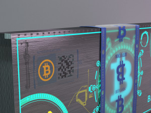 bitcoin bill concept Modelo 3D