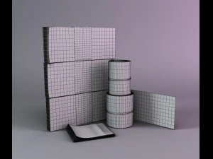 set of dollar bills 3D Model