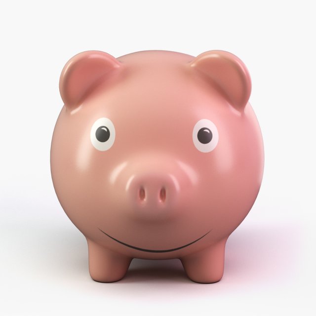piggy bank Modello 3D .c4d .max .obj .3ds .fbx .stl .blend 