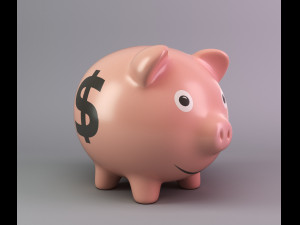 piggy bank Modello 3D