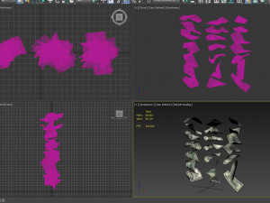 set of dollar bills Modelo 3D