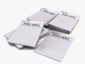 heaps of newspapers 3D 모델