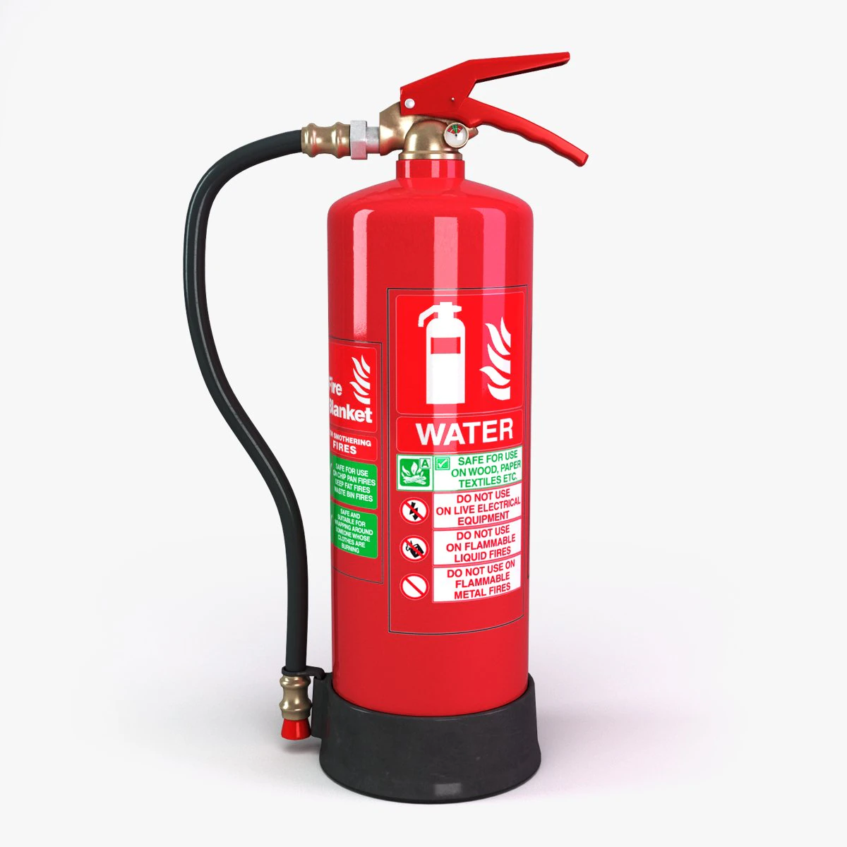 water fire extinguisher 3D Model .c4d .max .obj .3ds .fbx .stl .blend