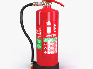 extintor de &aacute;gua Modelo 3D