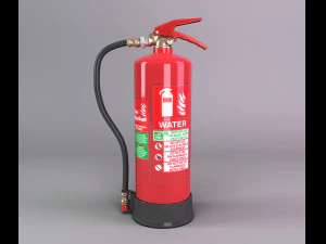 water fire extinguisher 3D Model