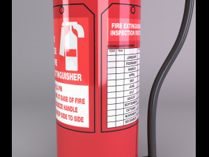 water fire extinguisher Modelo 3D